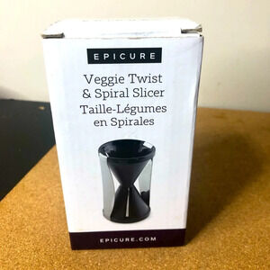 5/$25 
Epicure Veggie Twist Spiral Slicer Cutter 2 Blade Settings Used No Brush